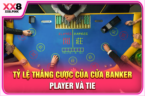 Tỷ lệ thắng cược của cửa Banker, Player và Tie